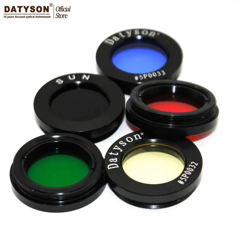 Filtros para Telescópios 1.25 Astro Astronômicos Lente Oculares Planetas Filtro Nebulosa M28x0.6 Rosca Métrica Fina 5 Cores Opcional 7 Telescópio e binóculos
