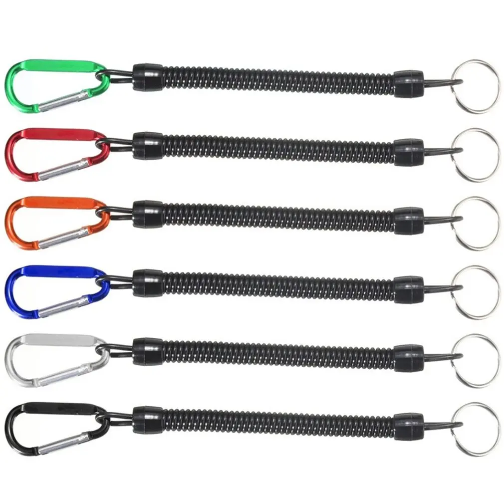 

Practical Extendable Fishing Lanyard Boating Kayak Camping Secure Pliers Lip Grips Tackle Tool Fishing Accessory random color