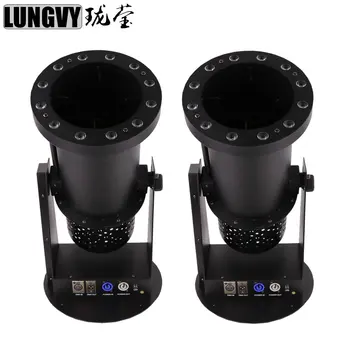 

Free Shipping 2pcs/lot Confetti Cannon 12x3w Led Confetti Machine For Dj Clubs Stage Wedding Effect