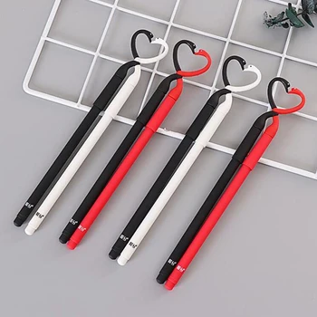 

2pcs/pack Couple Gel Pen Cute Flamingo Creative Writing Supplies New Arrival Korean Stationery 0.5mm Black Kawaii Rollerball Pen