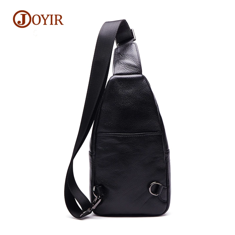 

JOYIR Brand Small Crossbody Bag Zipper Cow Leather Chest Bag For Men Messenger Bags Male Genuine Leather Men Bags