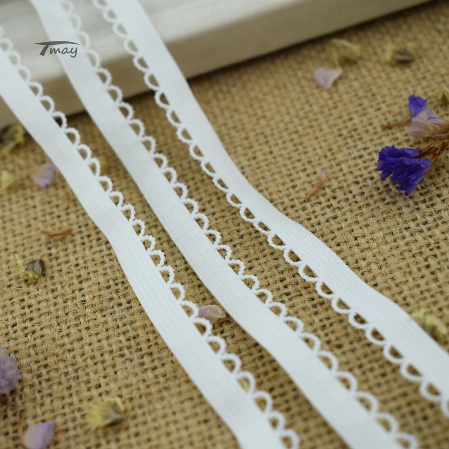 1484 белый цвет маленькие 8 ярдов эластичные ленты для нижнего белья бюстгальтер стрейч кружевная ткань Сделай Сам швейные изделия лента для одежды