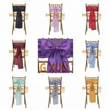 Тафты Pintuck стул створки галстук-бабочка для Chiavari Стул Свадебный банкет события украшения