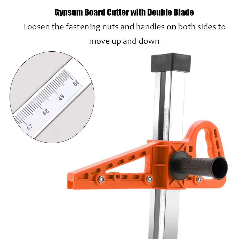 Ручной портативный резак для гипсокартона ручной нажимной инструмент для резки гипсокартона+ двойное лезвие+ 4 подшипника 20-500 мм Диапазон резки