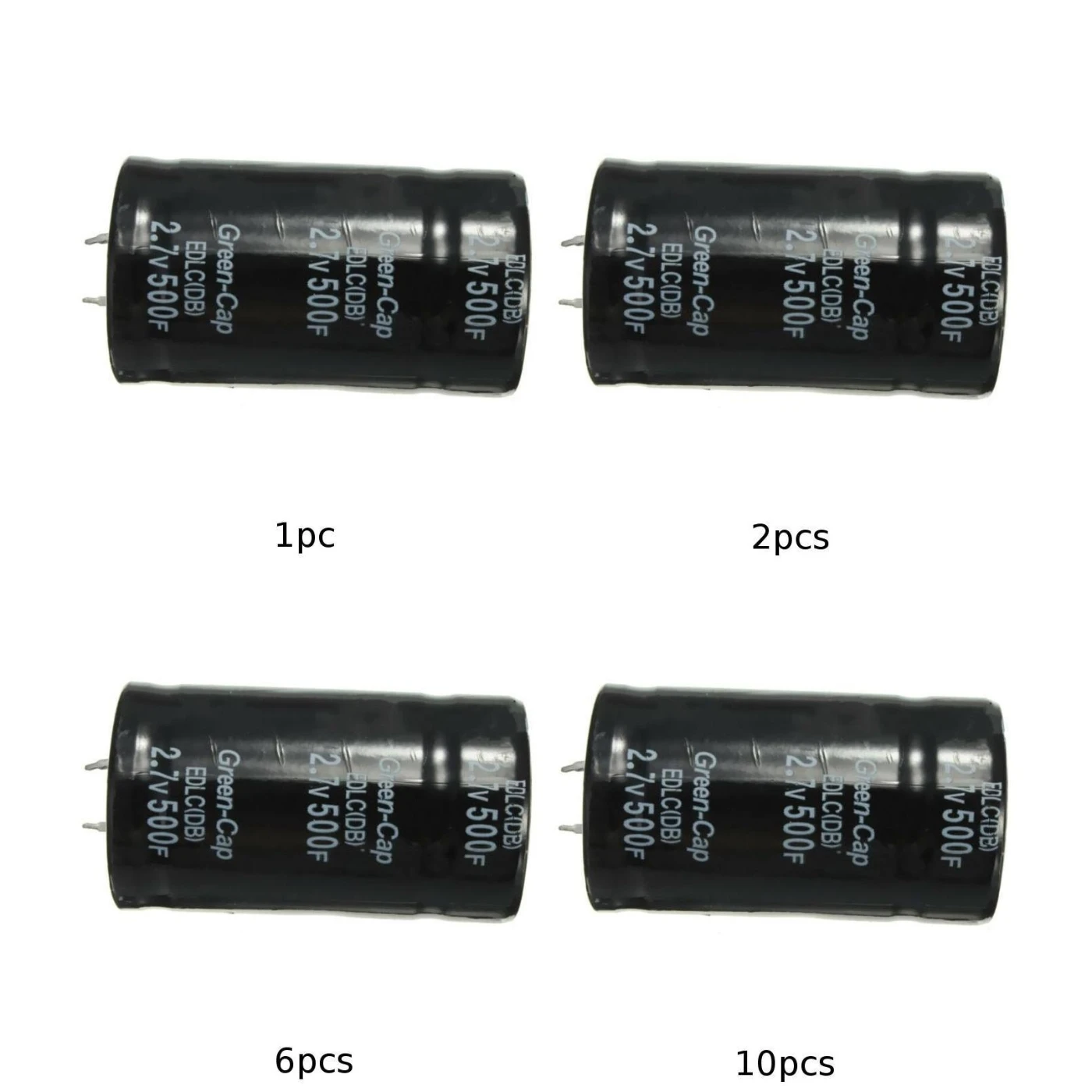 2.7 V500F Capacitor 25 ° C 87600 hours Equipment Set Accessory 2.7V Durable