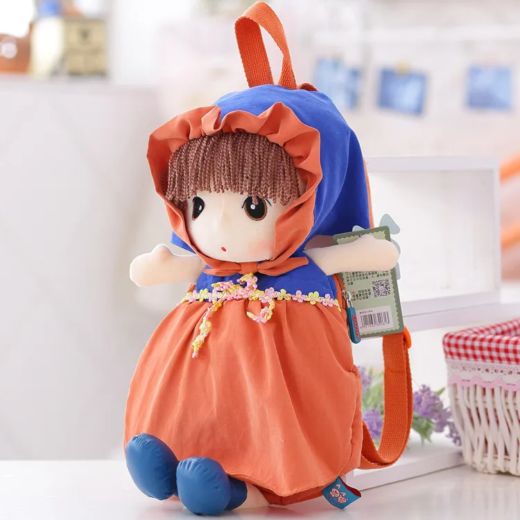 HWD милый Детский плюшевый рюкзак кукольные сумки подарок для ребенка красивые куклы для девочек детский сад bag-45cm