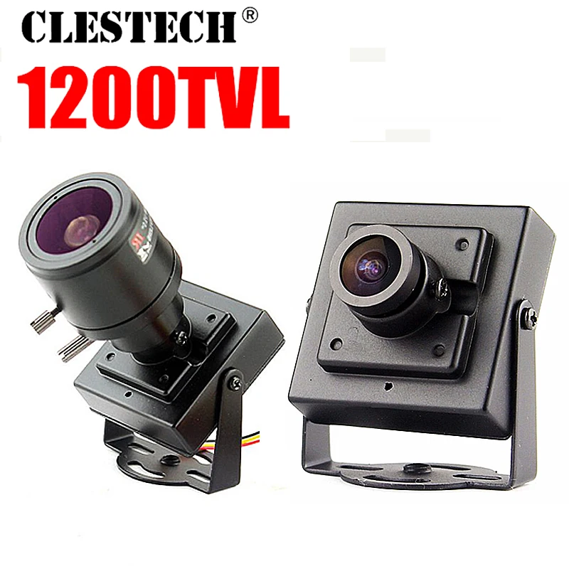 Супер мини-камера HD 1/3 "Cmos 1200TVL Металл 2,8 мм Большой Широкий Угол супер маленький дом товары для микро наблюдения Cam имеют кронштейн