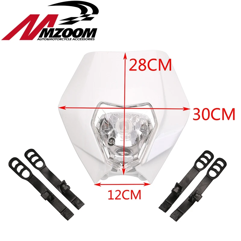 Бесплатная доставка mzoom мотоцикла Байк Мотокросс Супермото УНИВЕРСАЛЬНЫЙ фара