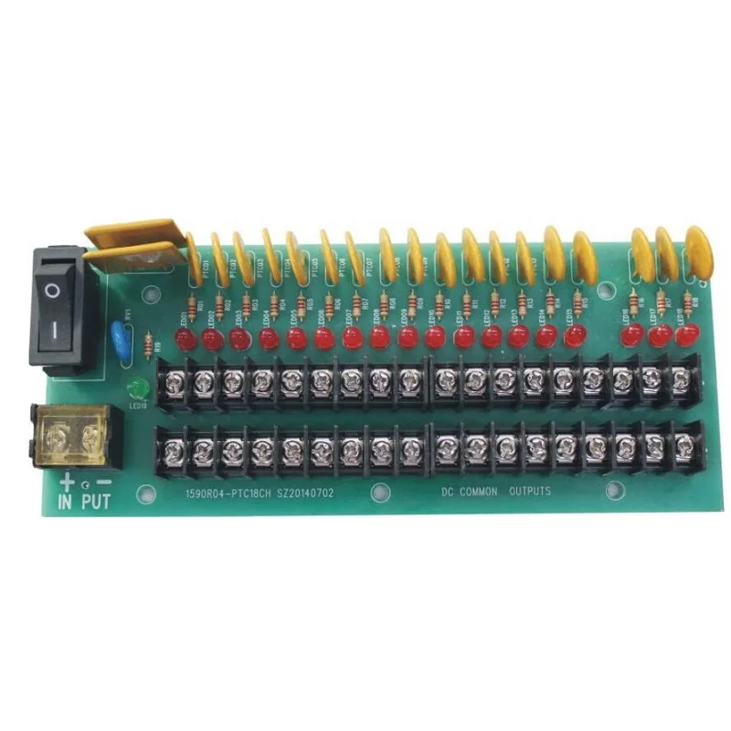 

PTC self-recovery 18 way security distribution board Centralized power supply protection 18CH PCB