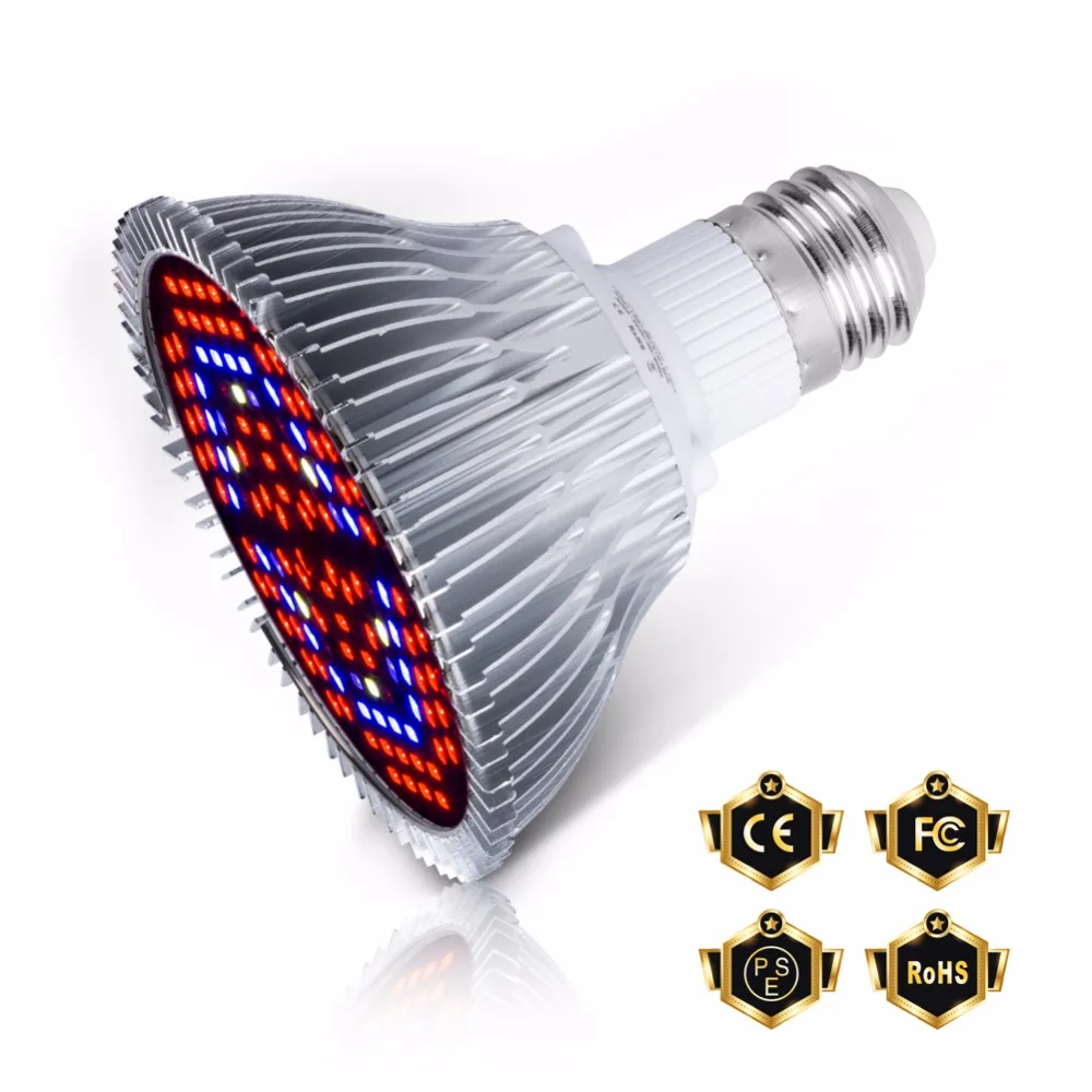 

E27 Led Full Spectrum Grow Light for Plants 220V 5730 Aluminum Bitki Led Bulb 110V House Seed Flower Grow Tent Lamp 30W 50W 80W
