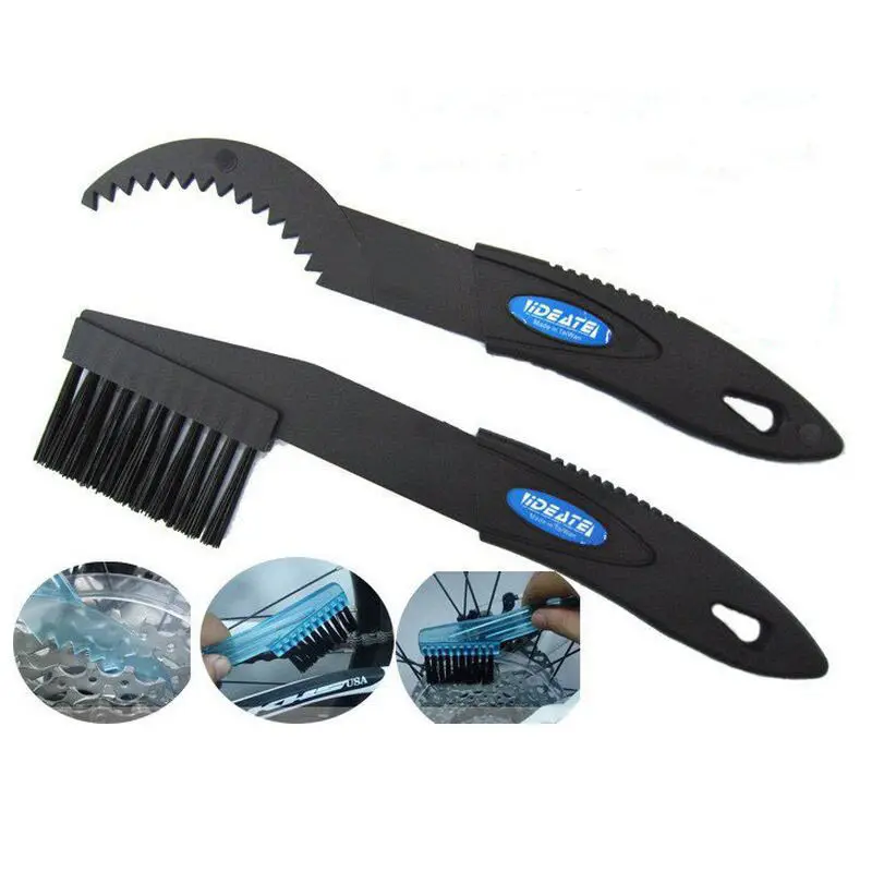Cycling Bike Chain Wheel Wash Cleaner Tool Cleaning Brushes Scrubber Set