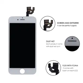 Grade A+++ No Dead Pixel LCD For Apple iPhone 6 LCD Screen Replacement & Front Camera and & Homebutton& Free Shipping 10PCS/LOT