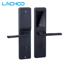 LACHCO Bluetooth биометрический электронный дверной замок приложение, умный отпечаток пальца, код, ключ сенсорный экран цифровой дверной замок L18025FB