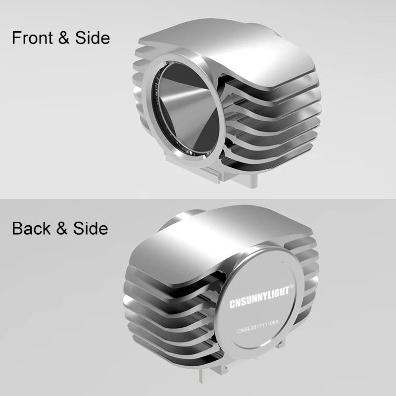 CNSUNNYLIGHT LED Car External Headlight 15W 10W White High/Low Motorcycle DRL Headlamp Spotlight Drive Fog Spot Lights DC12V/24V