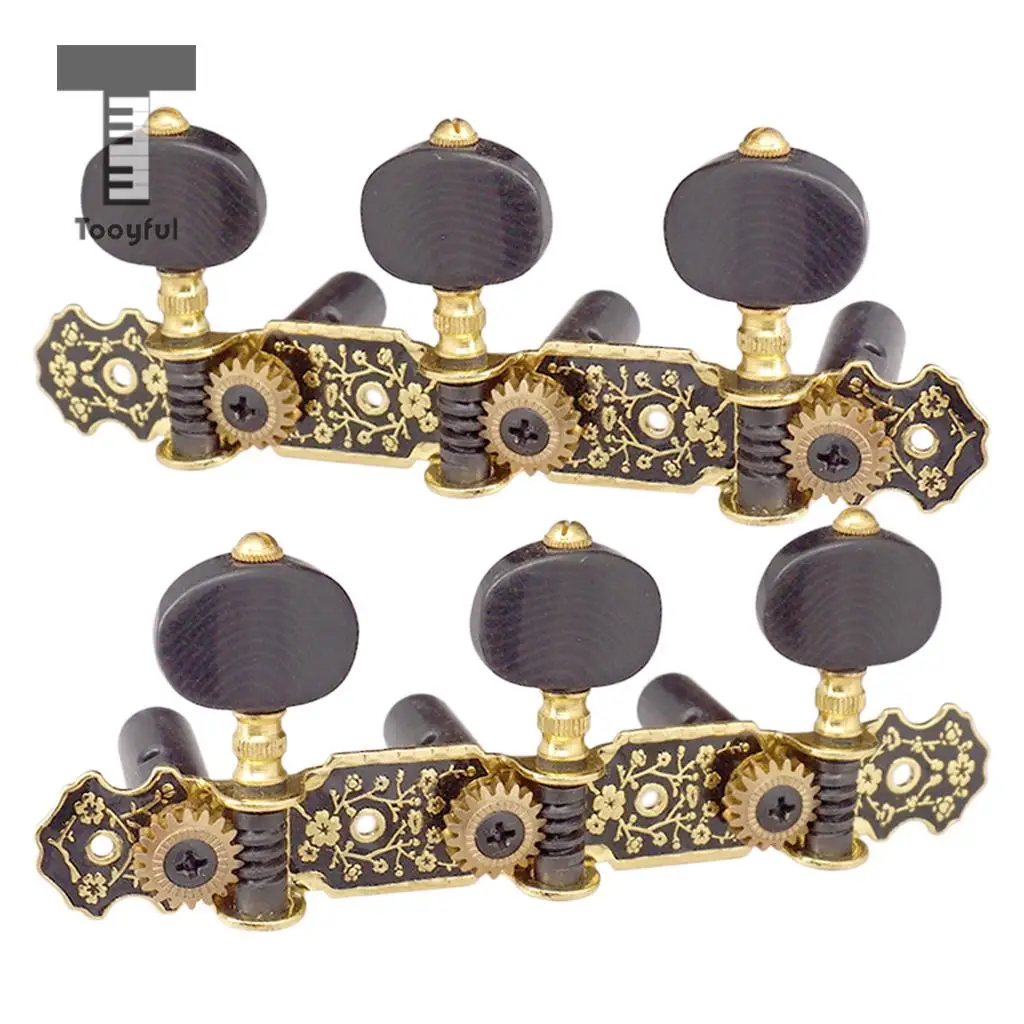 Tooyful 1 Pair Classical Guitar Tuning Pegs Machine Heads Tuners for Guitar Accessories