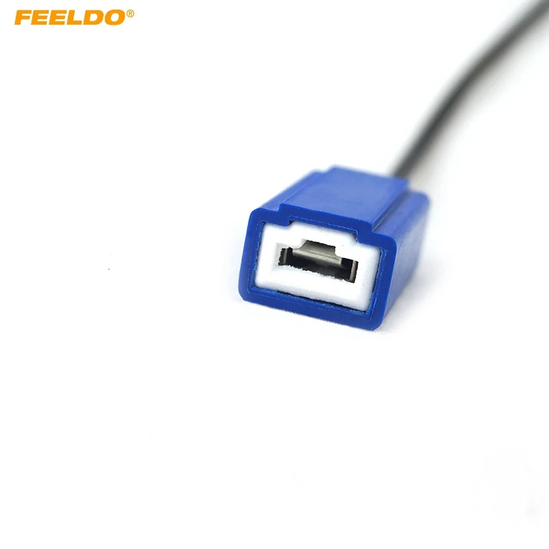 

FEELDO 10Pcs H1/h3 female ceramic Heat Resistance Headlight Wiring Harness lamp holder socket CONNECTOR TER BULB #FD-5463