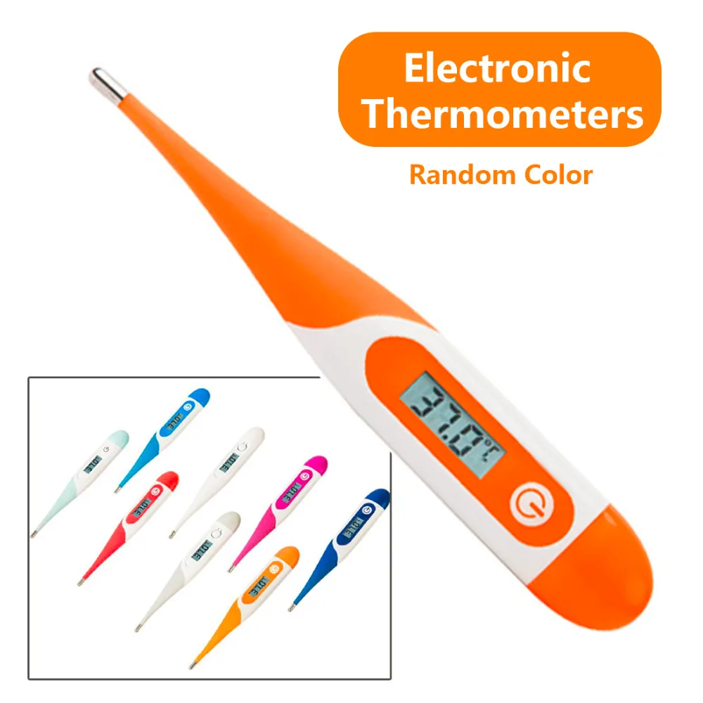 

Soft Head Thermometer Waterproof LCD Adult Children Baby Electronic Thermometer Mouth Underarm Body Temperature Color Random