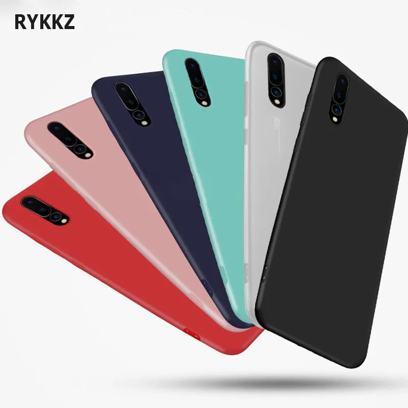 

For Huawei P20 lite / Nova 3e Phone Case Frosted Solid Color Case On Coque Huawei P 20 Pro / Plus P20lite TPU Back Cover Shell
