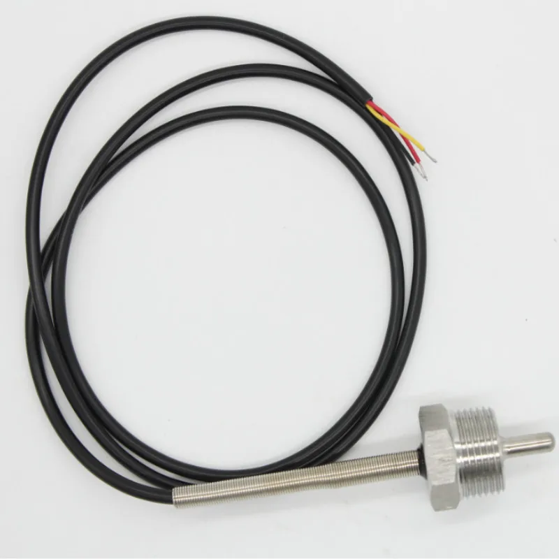 Sensor de Temperatura de Resistência à Platina Pt1000 Sonda g1 Roscas Diâmetro = mm 1m Pvc Núcleos Fio de Aço Inoxidável