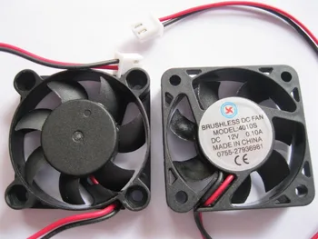 

10 pcs Brushless DC Cooling Fan 4010S 12V 7 Blade 40x40x10mm Black 2 Wires