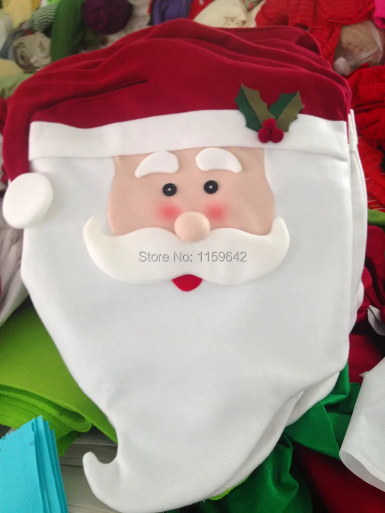 Wholesale Mr Mrs Santa Claus Christmas Kitchen Chair Covers