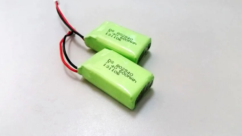 

Brand 7.4v 600mah 15c battery 18350 2s lipo battery pack lithium 7.4v RC 18350 You Di UDI001 speed remote control boat toys