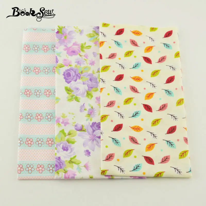 Тканевые шторы Booksew из 100% хлопка 3 шт./партия разные размеры четверть постельного