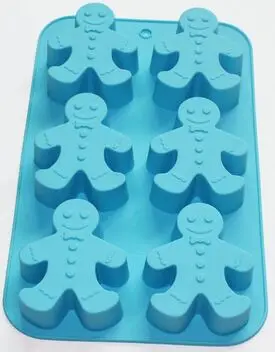 

Gingerbread Man Soap Cookies Cupcake Muffin Siliocne Mold Xmas Gift