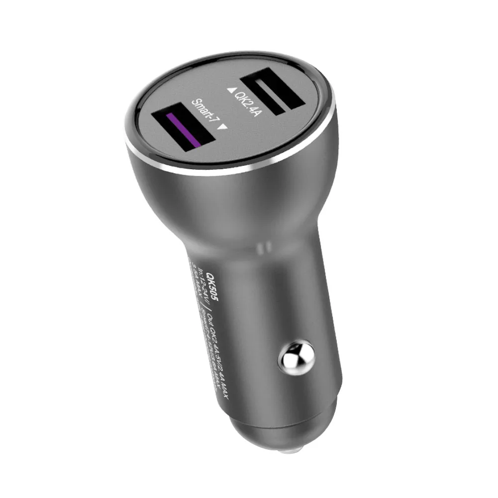 Мини QC3.0 двойной USB Супер быстрая зарядка, автомобильное зарядное устройство для huawei P9/PLUS P10/PLUS Mate9/pro Mate10/pro Honor8/9V9 Nova 2/plus