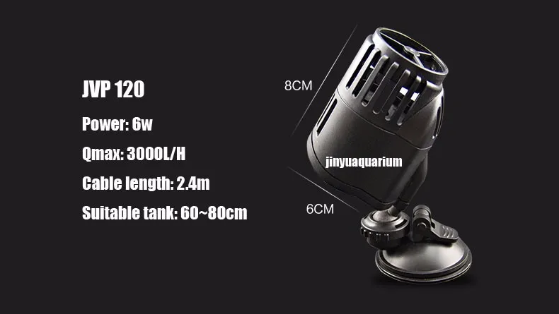 110 v~ 240 v JVP120 волновой производитель пропеллерный насос 3000L 800GPH мини наноприсоски магнит аквариумный аквариум риф резервуар для кораллов фильтр