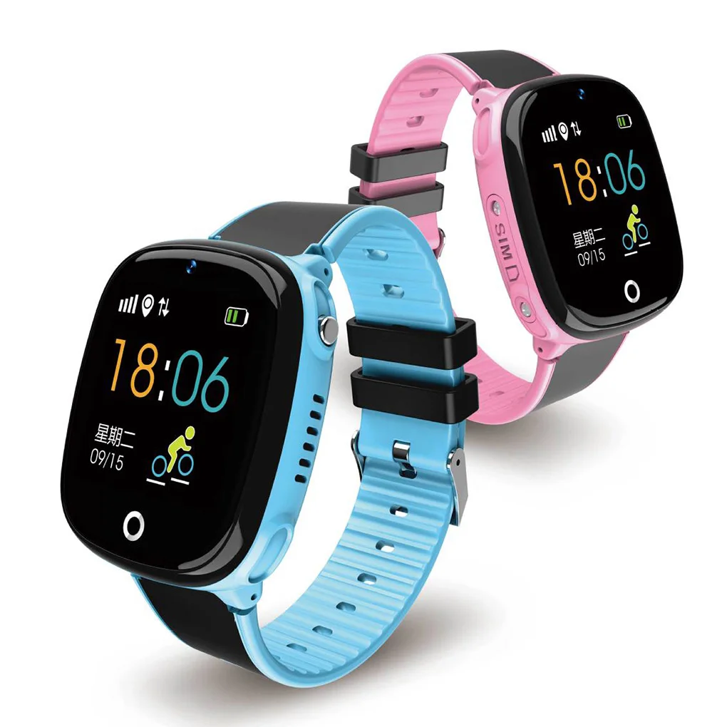 

Waterproof Kids Child Smart Watches Square Dial Touch Screen Smartwatch Anti-Lost Tracker Baby GPS Wrist Watch Phone