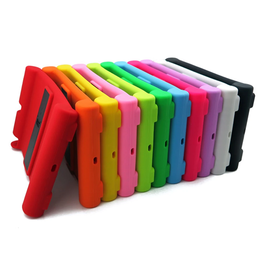 

High Quality Universal Shockproof Soft Silicone Folding Stand Case For Apple ipad2 3 4 Protective Drop Proof Cover For Children