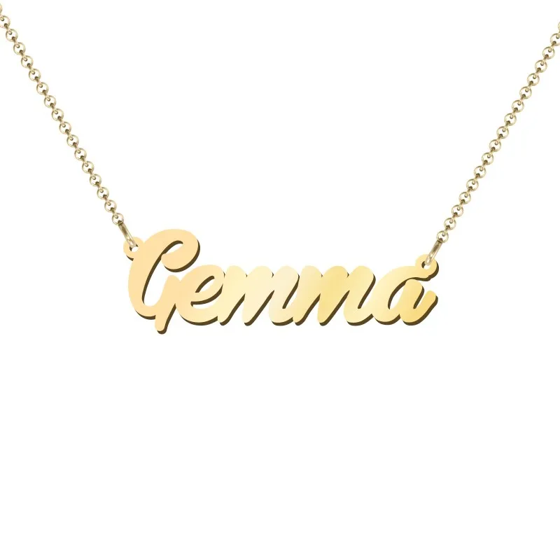 Stainless steel Personalized Name Necklaces Women Nameplate Necklace & Pendant Custom Necklace Jewelry Gift Dropshipping (1)