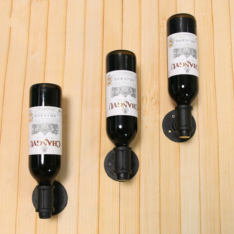 Wrought Iron Hanging Vintage Single Bottle Of Wine Stand Wrought Iron Hanging Vintage Single