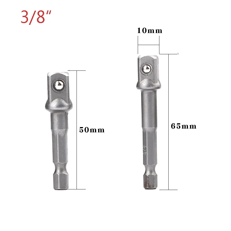 all 0.38 inch (2pcs) TUOSEN пневматическая розетка адаптер для ударного драйвера с шестигранным хвостовиком К квадратной розетке сверла бар Удлинитель Набор 1/" 3/8" 1/2" - Цвет: all 0.38 inch (2pcs)