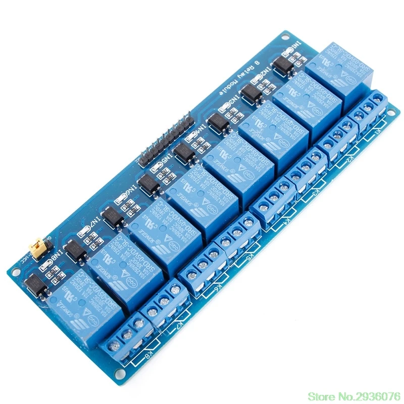 

8 Channel 5V Relay Shield Module Board Optocoupler Module For ARM AVR Drop Ship 11