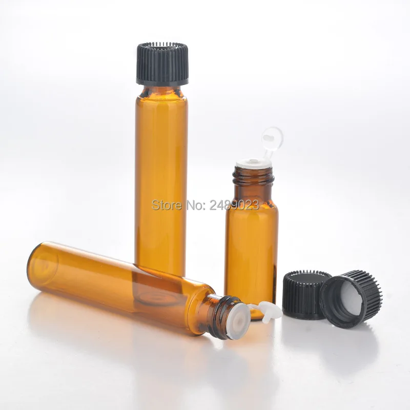 

5ml 10ml Mini Amber Glass Dropper Bottle Empty Protable Sample Vial Refillable Essential Oil Jar Makeup Tools 20pcs/lot