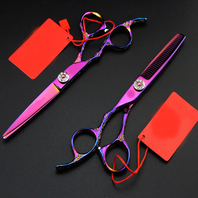 6'' Left Handed Scissors Hair Cutting Scissor Seamless Shear