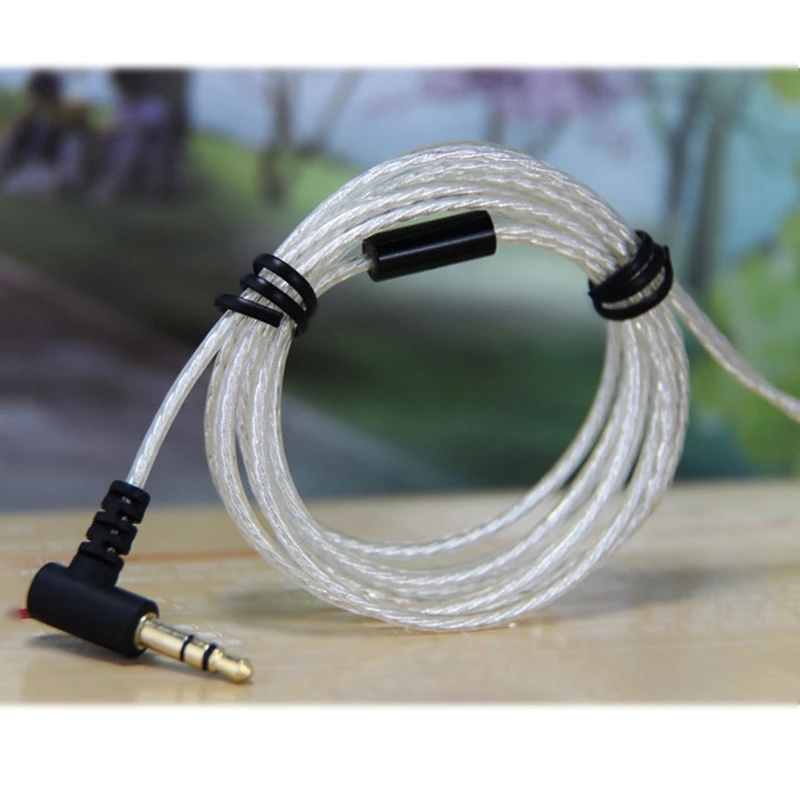 3 5 мм полюсный гибкий разъем DIY 5N OFC провод ядро посеребренный HiFi кабель для