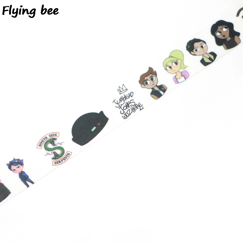 Бумажная Васи лента Flyingbee 15 мм x 5 м креативная клейкая сделай сам скрапбукинг