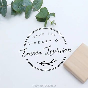 

Personalized library stamp,From the library wood rubber stamp,from the library of stamp self inking, book stamp, teacher stamp