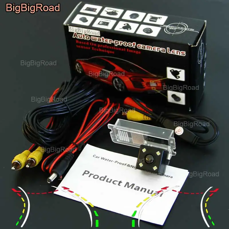 

BigBigRoad Car Intelligent Dynamic Track Rear View Camera For Chery E3 2013-2015 QQ A1 Fulwin2 Fulwin 2 2013-2016 Waterproof