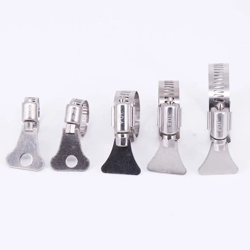 Worm Drive Mangueira Braçadeira-tubo de Combustível Clipes de Água Aço Inoxidável 20 Peças Lote 304
