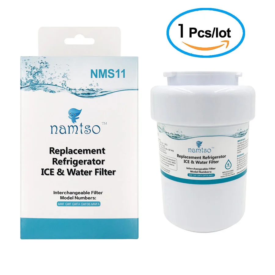 Namtso Refrigerator Water Filter Smartwater Cartridge for GE MWF GWF Smart Water MWFP WF287 WSG-1 46-9991 NMS11 1 Piece Namtso Refrigerator Water Filter Smartwater Cartridge for GE MWF GWF Smart Water MWFP WF287 WSG-1 46-9991 NMS11 1 Piece