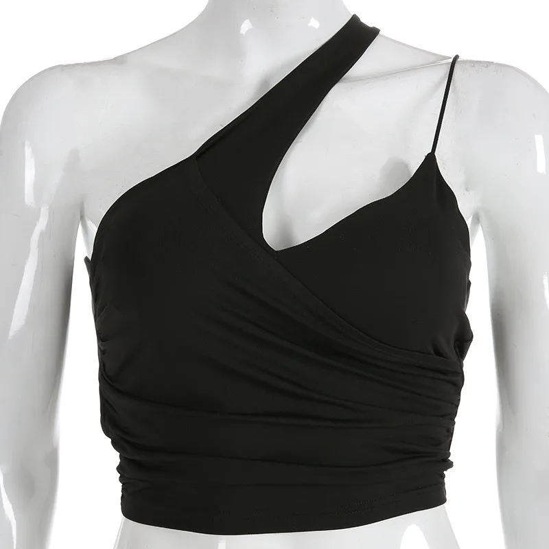 one shoulder top women05