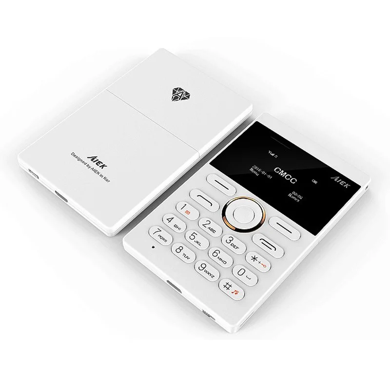 2016 новый ультра тонкий карты телефон aiek e1 сотовый мобильный gsm bluetooth английский