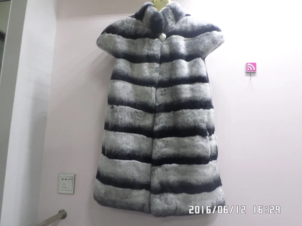 Lapin Linhaoshengyue De Chinchilla Rex Gilet Fourrure 8nOkP0w