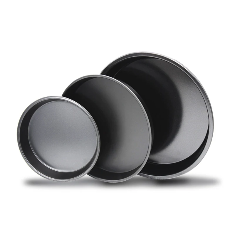 

6/8/9 Inch Non-stick Round Shallow Pizza Pan Mold Baked Duty Carbon Steel Baking Tools Tool