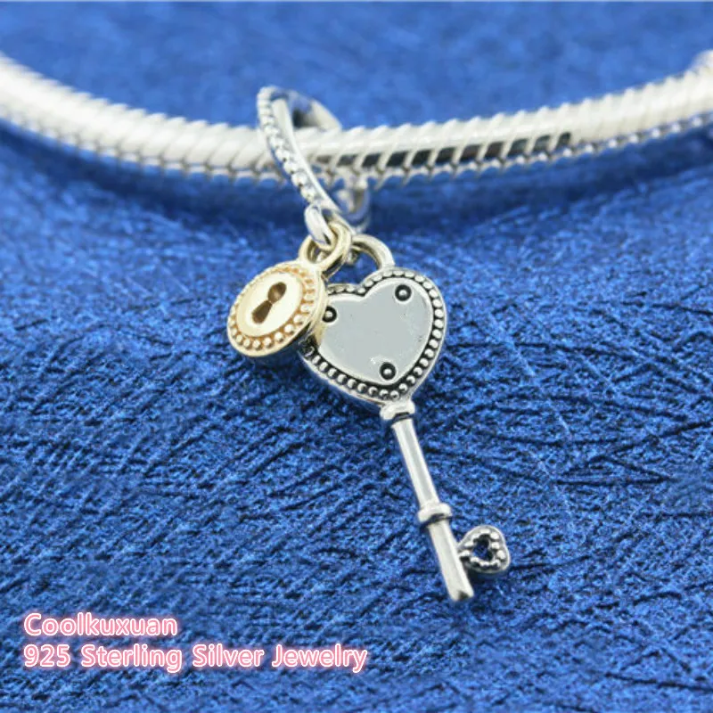 Heart and key pandora charm Clearance