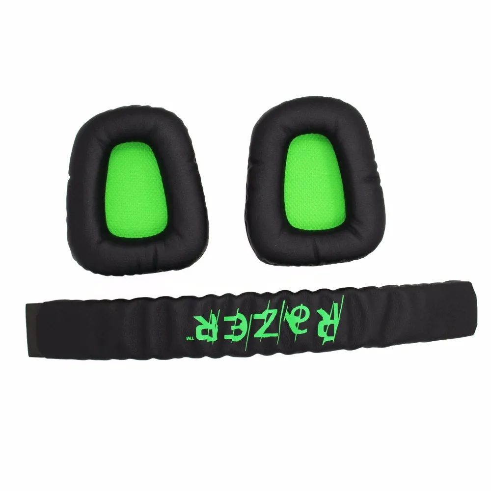 

Replacement Top Headband Plastic Head Band Parts + Ear Pads Cushion For Razer Kraken Pro 7.1 or Electra Gaming PC Headphones